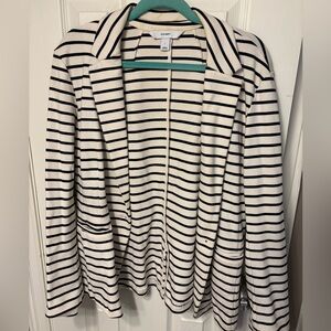 Old Navy Black Striped Jacket